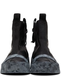 Sneakers alte in pelle nere di Boris Bidjan Saberi