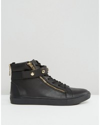 Sneakers alte in pelle nere di Juicy Couture