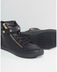 Sneakers alte in pelle nere di Juicy Couture