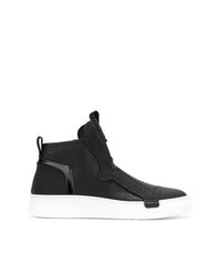 Sneakers alte in pelle nere di Bruno Bordese