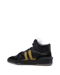 Sneakers alte in pelle nere di Lanvin