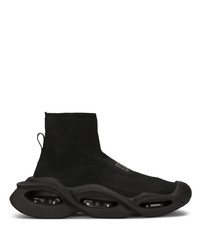 Sneakers alte in pelle nere di Dolce & Gabbana