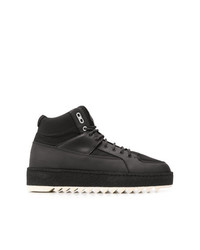 Sneakers alte in pelle nere di Etq.