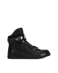 Sneakers alte in pelle nere di Givenchy