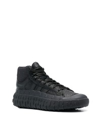 Sneakers alte in pelle nere di Y-3