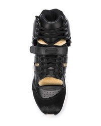 Sneakers alte in pelle nere di Maison Margiela