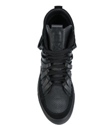 Sneakers alte in pelle nere di Damir Doma