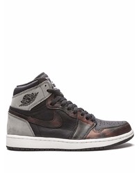 Sneakers alte in pelle nere di Jordan