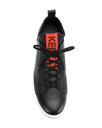 Sneakers alte in pelle nere di Kenzo
