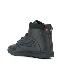 Sneakers alte in pelle nere di Fila