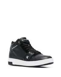 Sneakers alte in pelle nere di Calvin Klein Jeans