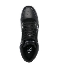 Sneakers alte in pelle nere di Calvin Klein Jeans