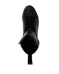Sneakers alte in pelle nere di Ann Demeulemeester