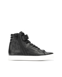 Sneakers alte in pelle nere di Pierre Hardy