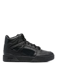 Sneakers alte in pelle nere di Puma