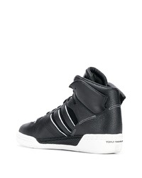 Sneakers alte in pelle nere di Y-3