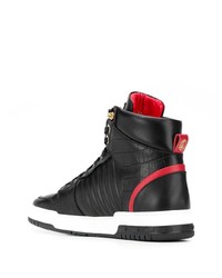 Sneakers alte in pelle nere di Giuliano Galiano