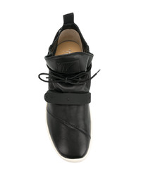 Sneakers alte in pelle nere di Giuseppe Zanotti Design