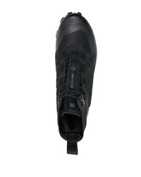 Sneakers alte in pelle nere di MM6 Maison Margiela X Salomon