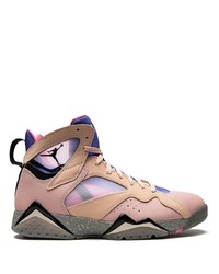 Sneakers alte in pelle rosa di Jordan