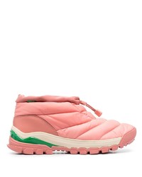 Sneakers alte in pelle rosa di Vans
