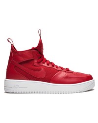 Sneakers alte in pelle rosse di Nike
