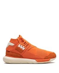 Sneakers alte in pelle scamosciata arancioni di adidas