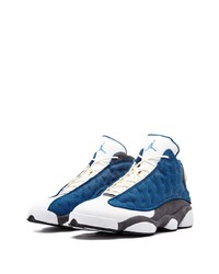 Sneakers alte in pelle scamosciata blu di Jordan