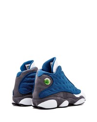 Sneakers alte in pelle scamosciata blu di Jordan