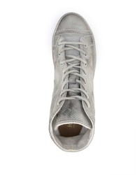 Sneakers alte in pelle scamosciata grigie di Koio