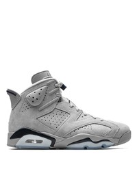 Sneakers alte in pelle scamosciata grigie di Jordan