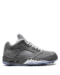 Sneakers alte in pelle scamosciata grigie di Jordan