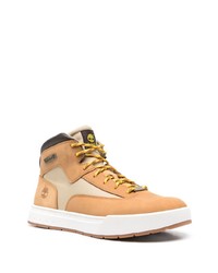 Sneakers alte in pelle scamosciata marrone chiaro di Timberland