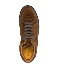 Sneakers alte in pelle scamosciata marrone scuro di Doucal's