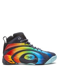 Sneakers alte in pelle scamosciata multicolori di Reebok