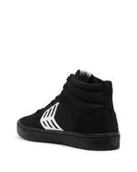 Sneakers alte in pelle scamosciata nere e bianche di Cariuma