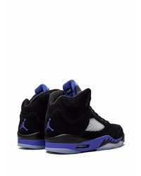 Sneakers alte in pelle scamosciata nere di Jordan