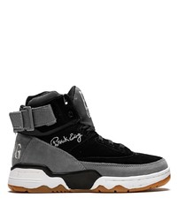 Sneakers alte in pelle scamosciata nere di Ewing