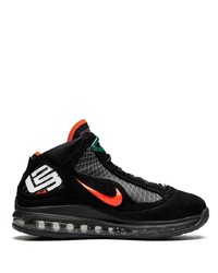 Sneakers alte in pelle scamosciata nere di Nike