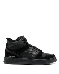 Sneakers alte in pelle scamosciata nere di Premiata