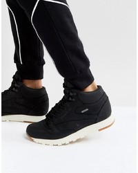 Sneakers alte in pelle scamosciata nere di Reebok