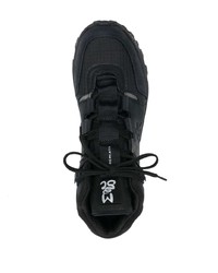 Sneakers alte in pelle scamosciata stampate nere di Premiata