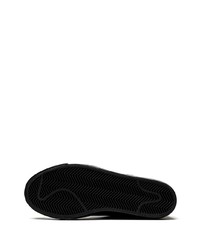Sneakers alte in pelle scamosciata stampate nere di Nike