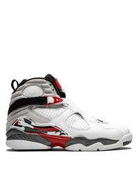 Sneakers alte in pelle stampate bianche di Jordan
