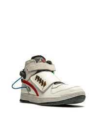 Sneakers alte in pelle stampate bianche di Reebok