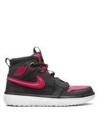 Sneakers alte in pelle stampate nere di Jordan