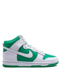 Sneakers alte in pelle verde menta di Nike