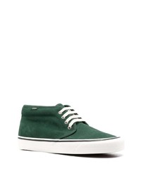 Sneakers alte in pelle verde scuro di Vans