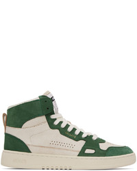 Sneakers alte in pelle verde scuro di Axel Arigato