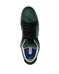 Sneakers alte in pelle verde scuro di Jacob Cohen